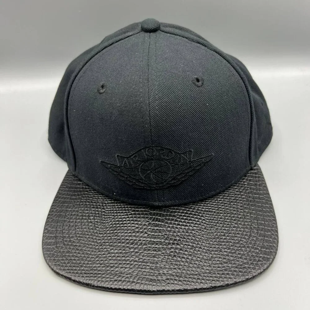 Air Jordan Wings Hat Men Black Jumpman Snap Back Cap